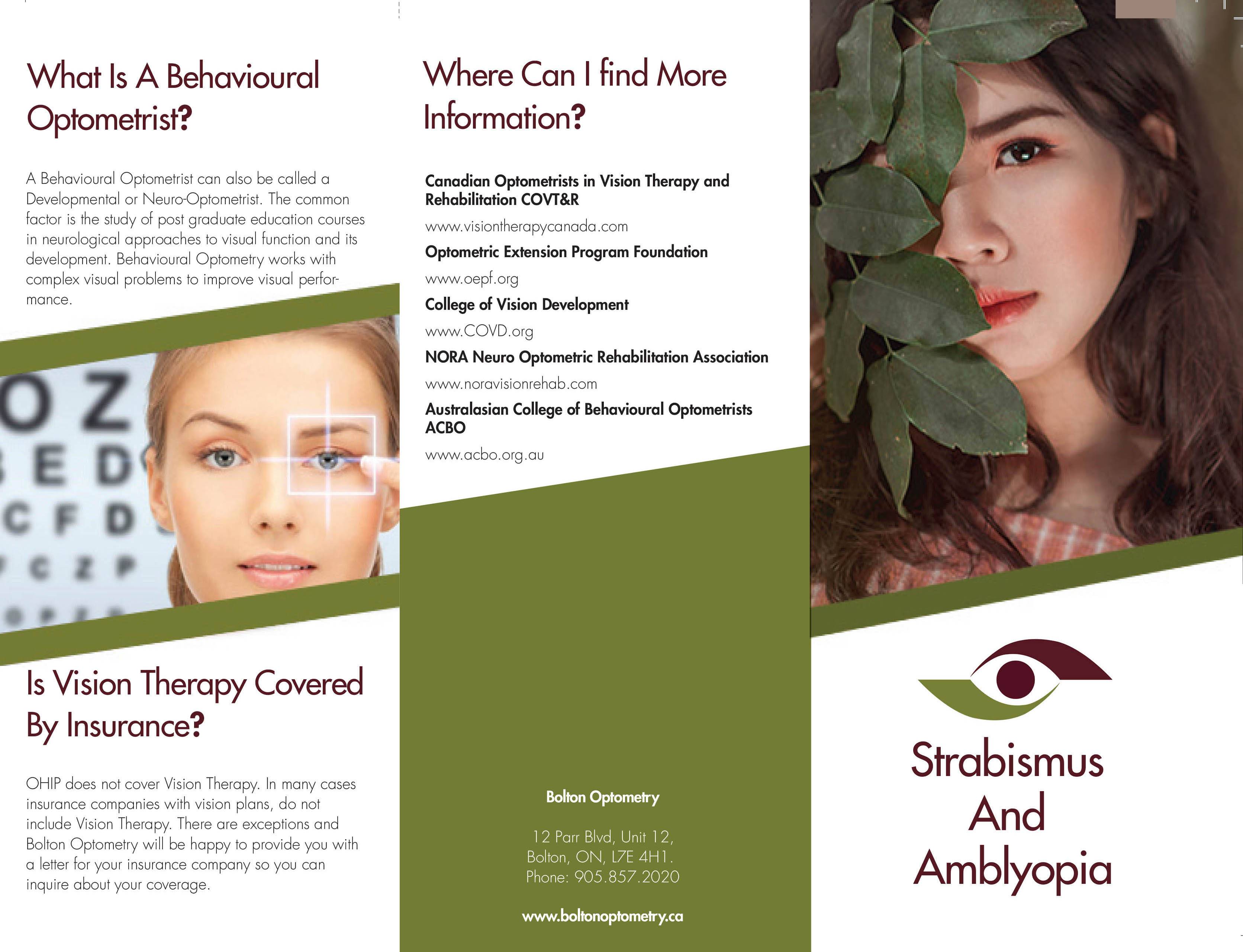 TriFold Strabismus Amblyopia Leaflet 2